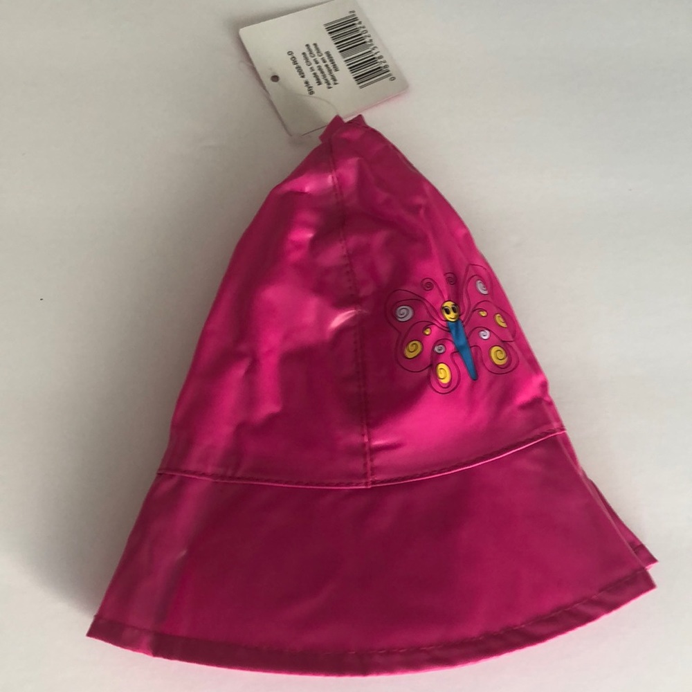 Kids butterfly rain hat